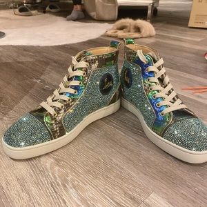 Christian Louboutin Swarovski Chrystal Sneakers
